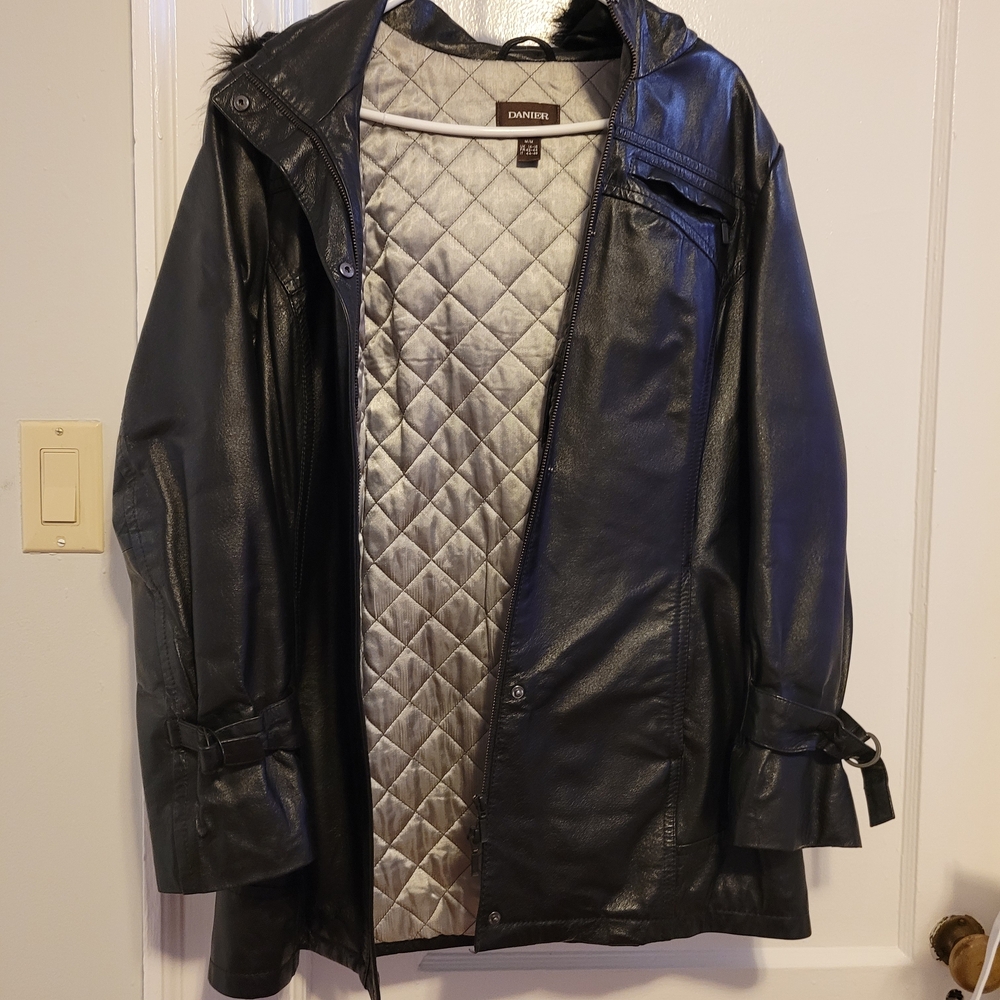 Vintage Danier Black Leather Jacket - Dark Grunge Underground City Explorer Wear